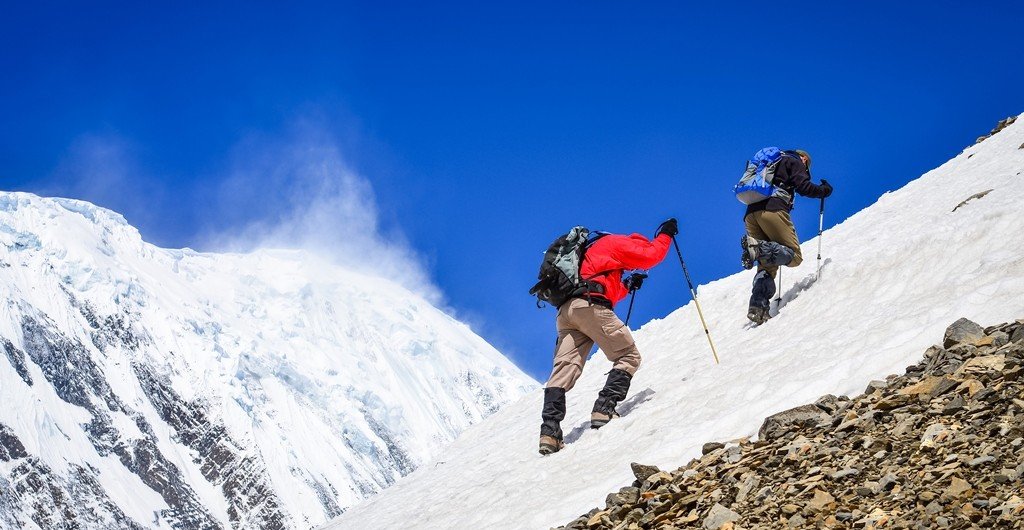 Started this trip with a snow trek